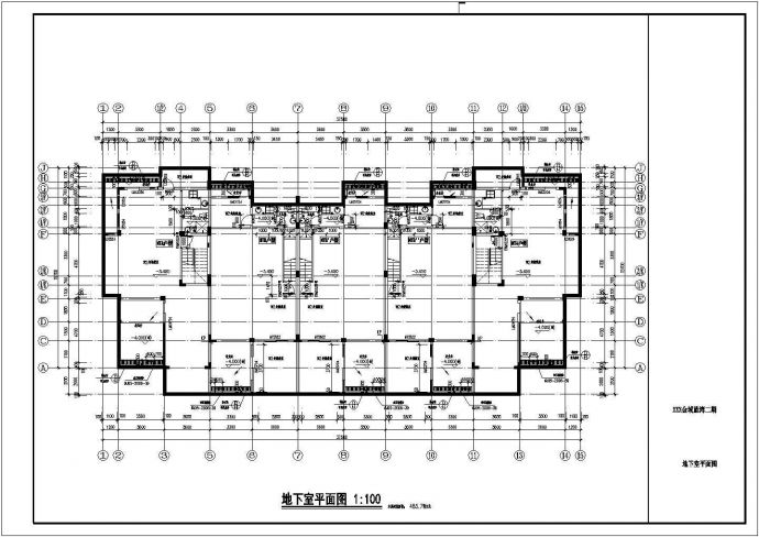 金域蓝湾联排式住宅别墅建筑设计方案图_图1