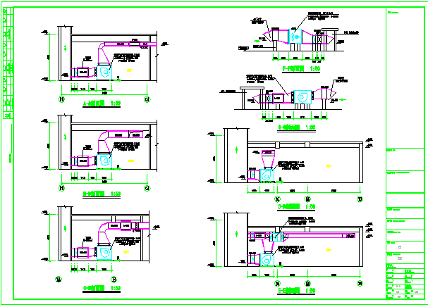 四层暖通空调及防排烟系统CAD图纸_图1