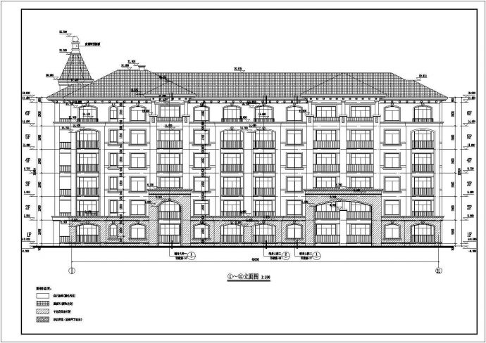 某地六层框架结构住宅楼建筑设计施工图_图1