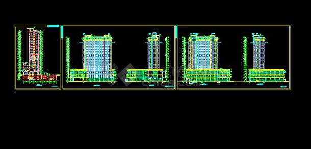 二十层框剪结构酒店建筑施工图（节点详细）-图二