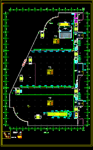 某地大型综合商场电气设计CAD施工图-图一
