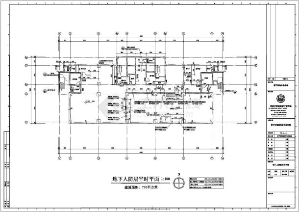 济宁市某21层行政办公楼建筑设计施工图-图二
