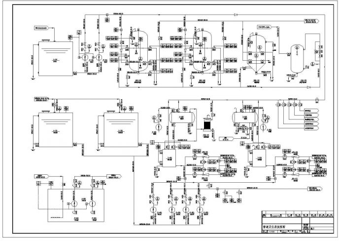 某工厂厂区内离子交换管道及仪表流程设计方案图_图1