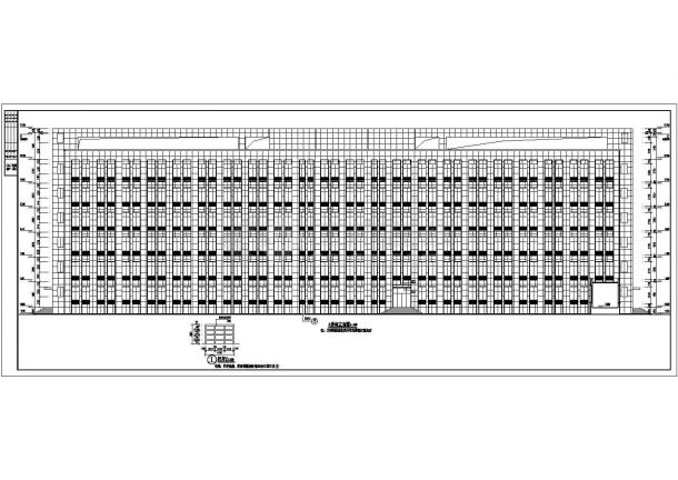某地区七层框架结构办公楼建筑设计方案图-图二