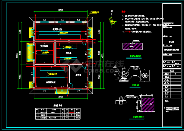 某地区某工厂高低压配电设备设计cad图-图二