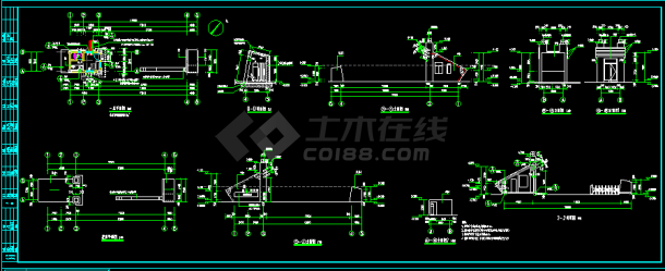 某厂区门卫建筑及结构设计CAD施工图-图一