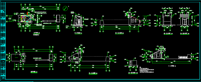 某厂区门卫建筑及结构设计CAD施工图_图1