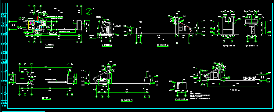 某厂区门卫建筑及结构设计CAD施工图
