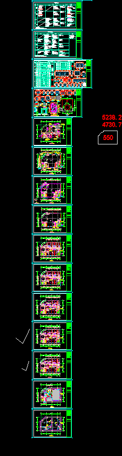 高层中式风格综合楼建筑图（含效果图）