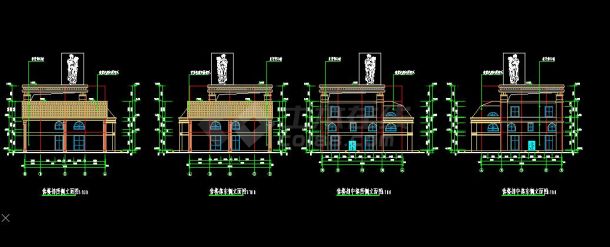 某地小型框架结构售楼处建筑施工图纸-图二