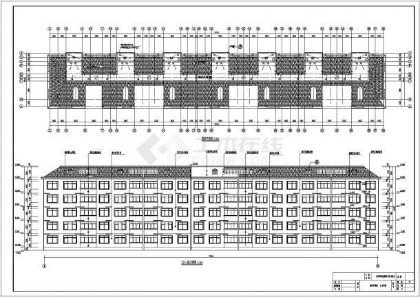 某地六层砖混结构条形基础住宅楼建筑与结构施工图-图一