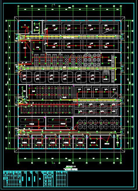 单层钢结构水产品生产车间电气设计施工图-图二