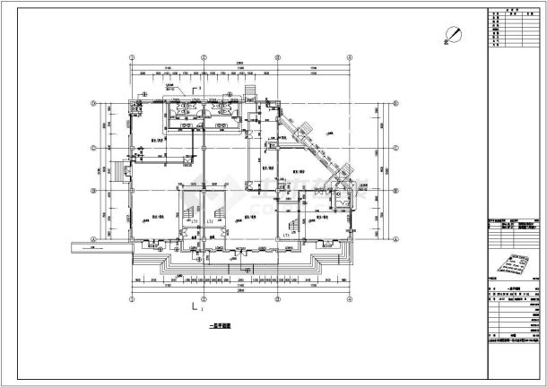 社区2层4#沿街商业餐饮全专业设计施工图-图一