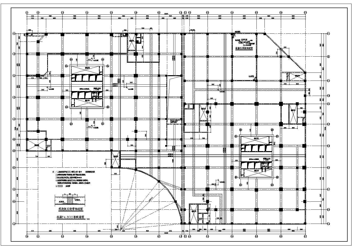 某地28层地下两层框剪结构桩基础商住楼结构施工图