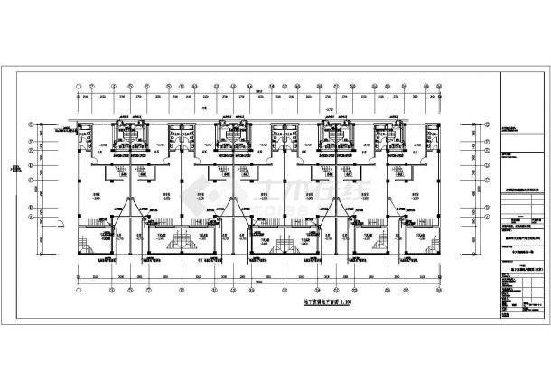 某小区多层住宅楼宇对讲系统及地下车库监控系统设计图纸-图一