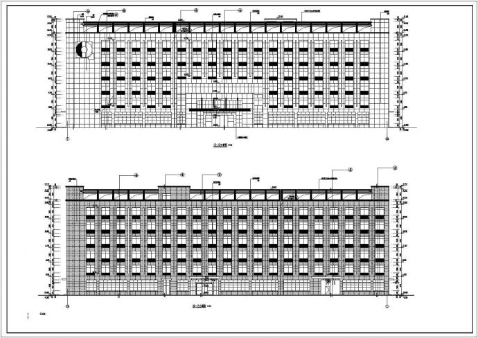 某厂区6层框架结构丙类厂房建筑施工图_图1