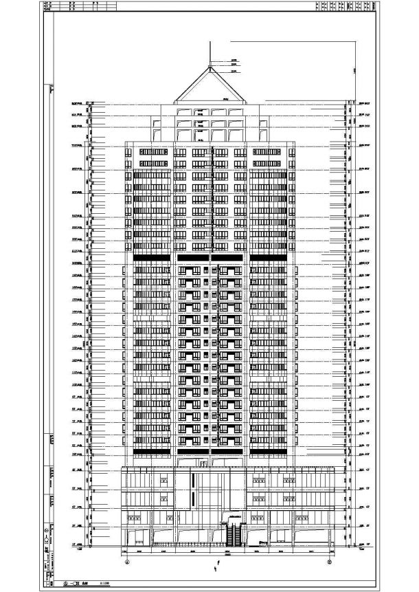 某地区三十一层剪力墙结构酒店建筑设计图-图二