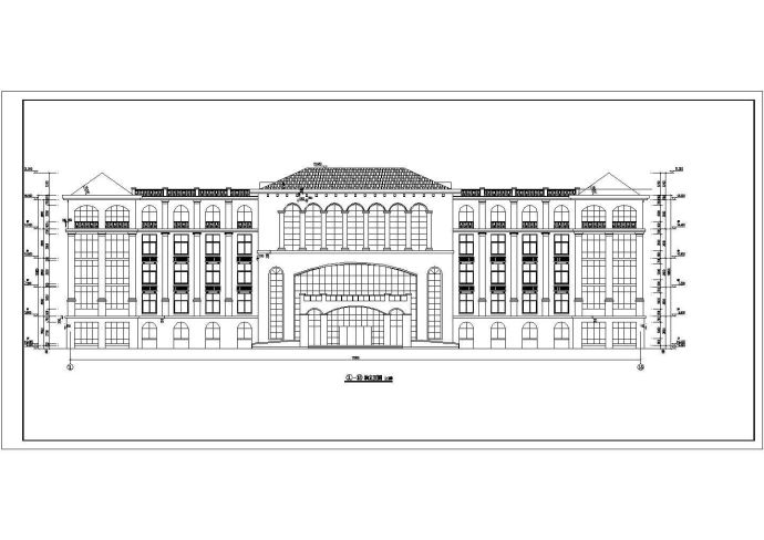 某地区五层医院住院楼建筑设计方案图_图1