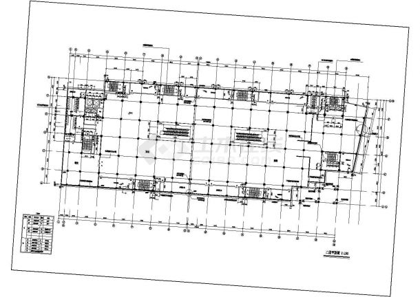 某十层大型商场建筑扩初j图(共23张)-图二