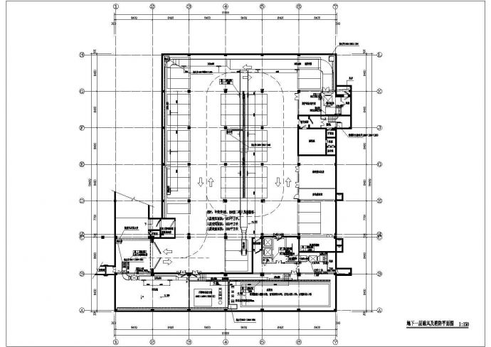 某行政大楼七层办公楼VRV空调系统暖通设计图_图1