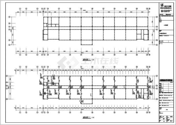 某科技园区钢筋混凝土结构厂房设计施工图-图一