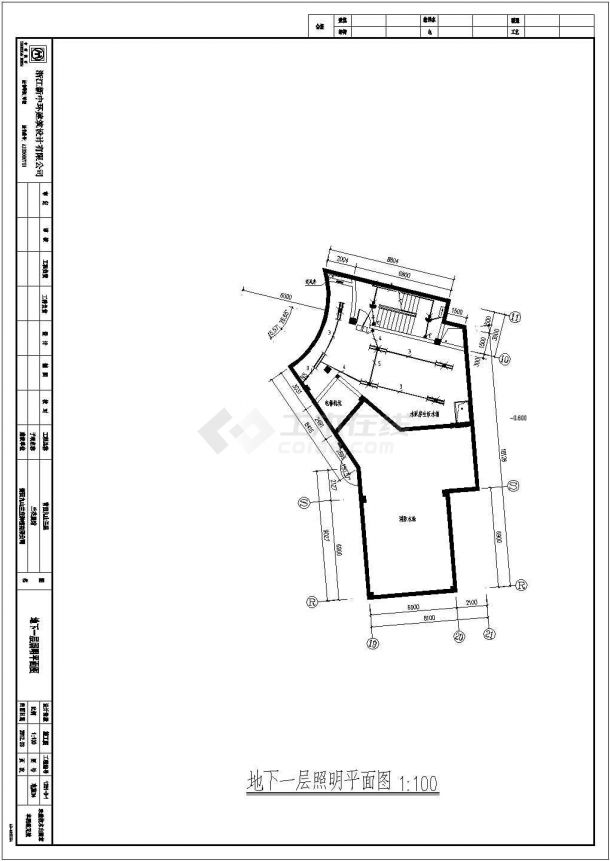 某四层高级展览会所电气设计施工图-图一