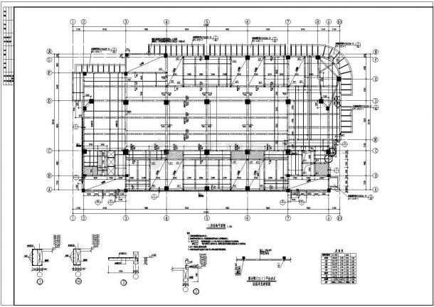 6层28米高商场框架结构全套施工图-图二