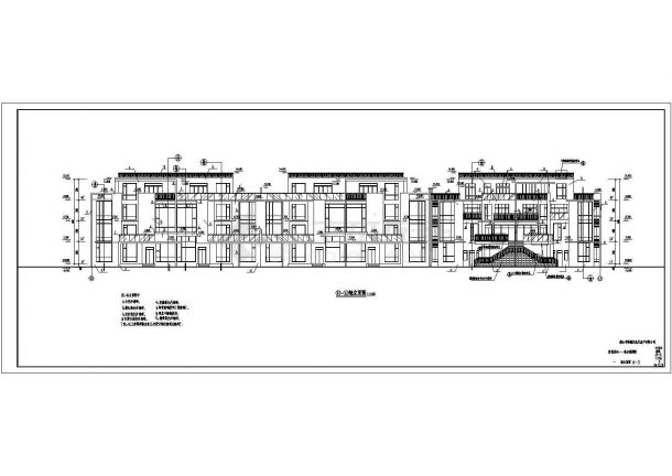 某小区叠加型别墅建筑设计施工图（共17张）-图二