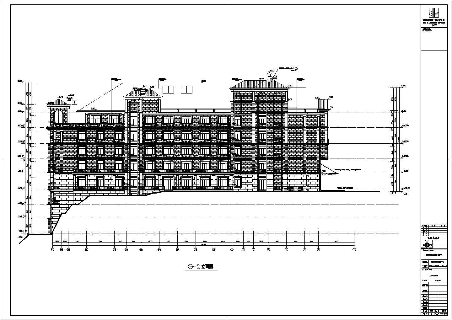 长沙某五层接待中心建筑设计施工图