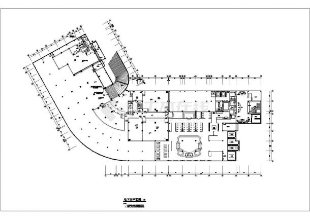 某六层大型购物商场建筑施工图（含效果图）-图一
