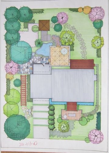 别墅庭院景观设计-图一