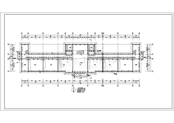 某中学四层框架结构教学楼建筑设计方案图-图二