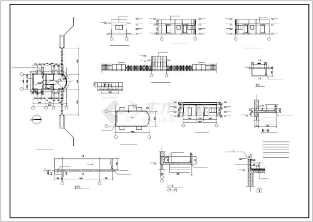 某地比较详细的单层厂房全套建筑施工图-图二