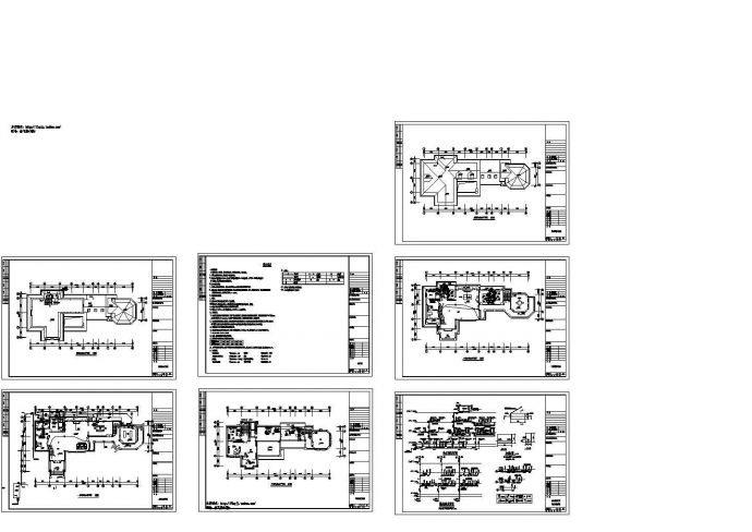 豪华3层私人别墅给排水系统设计图_图1