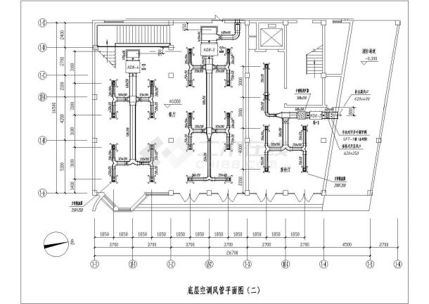 某六层综合服务楼中央空调设计施工图-图一
