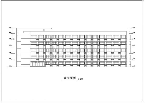 详细实用的五层办公综合楼建筑图（共15张）-图一