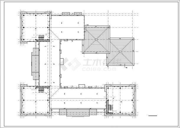 小型实用的办公楼建筑设计图（共6张）-图二