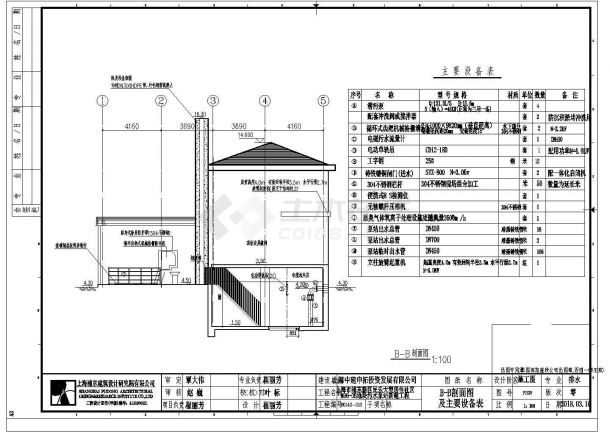 上海地区某泵站工艺CAD施工图-图一