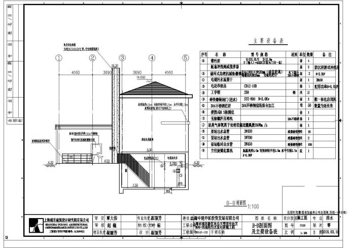 上海地区某泵站工艺CAD施工图_图1