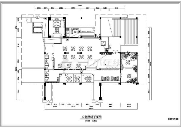 某一层售楼部电气及空调动力设计图-图二