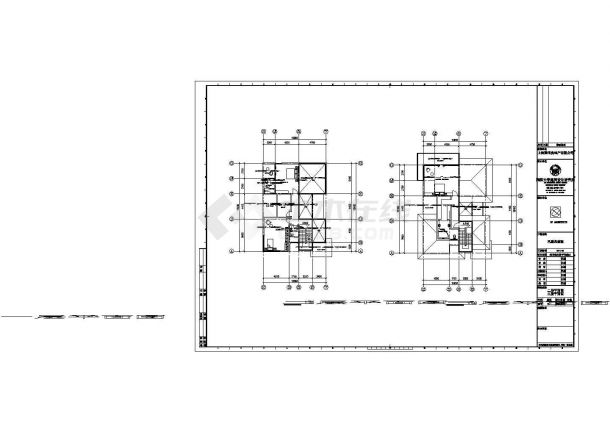 地中海风情别墅建筑施工图纸（共5张）-图二