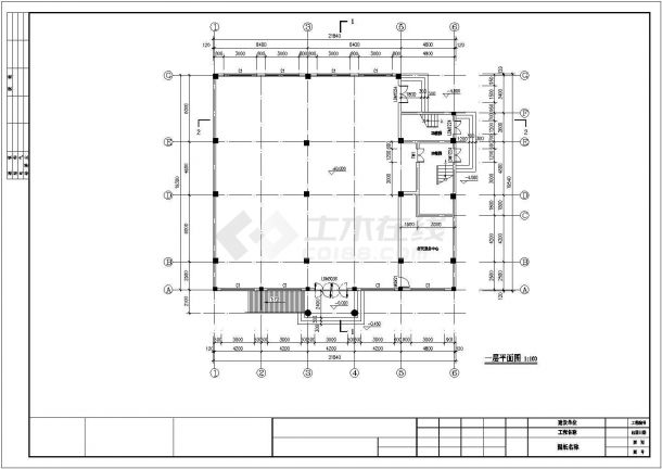 某地四层框架结构综合楼建筑设计施工图纸-图二