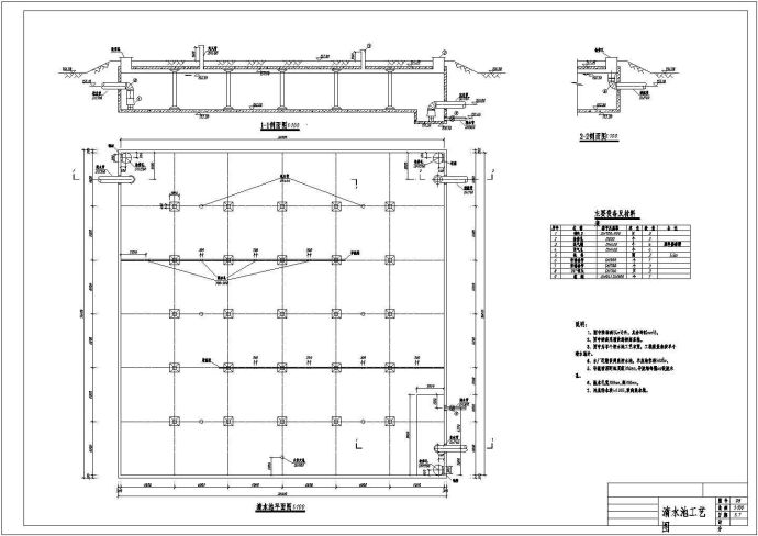 某地清水池设计图_图1