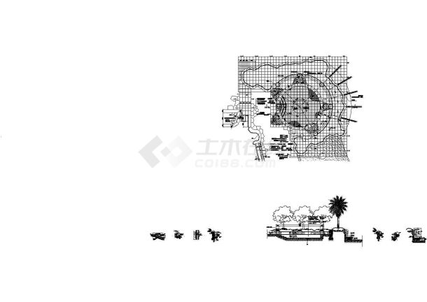 儿童游泳池施工cad详图-图一