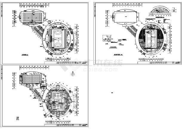 二层体育馆游泳馆电气设计cad图，含设计说明-图一