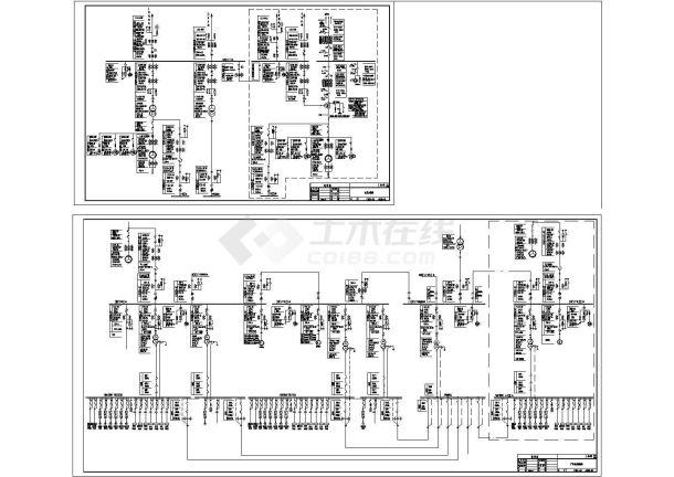 大型热电站电气设计CAD图-图一