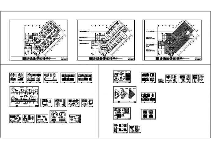 某地区四层酒店棋牌室装修设计CAD图_图1