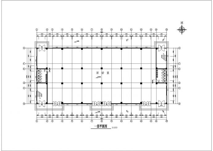 五层综合楼建筑设计图（共14张）_图1
