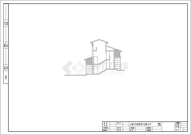 某市别墅房型建筑施工图纸（全套）-图二