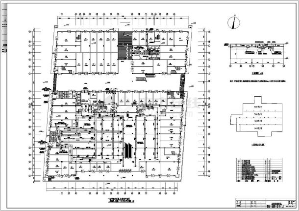 三层购物中心空调设计图纸（含效果图7张）-图一